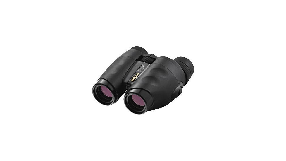 Nikon 8-24x25 Travelite V Zoom Porro Prism Binoculars, Matte Black 7512