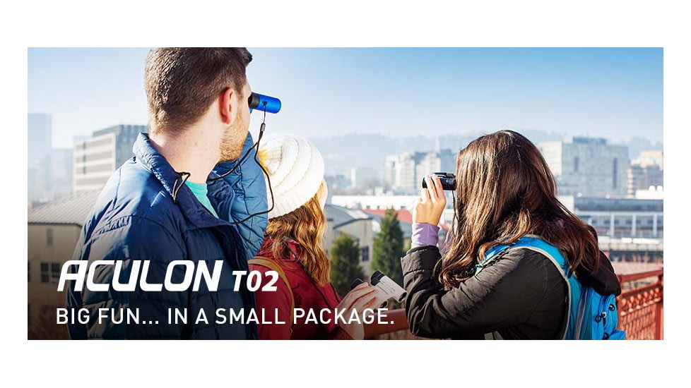 Nikon Aculon T02 8x21mm Binoculars, Black/Blue, 16730