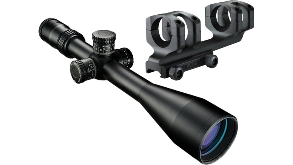Nikon BLACK FX1000 4-16x50SF Rifle Scope, 30mm, Illuminated FX-MOA FFP Reticle, Matte Black w/Free Nikon Cantilever XR Mount, MOA-CXRM