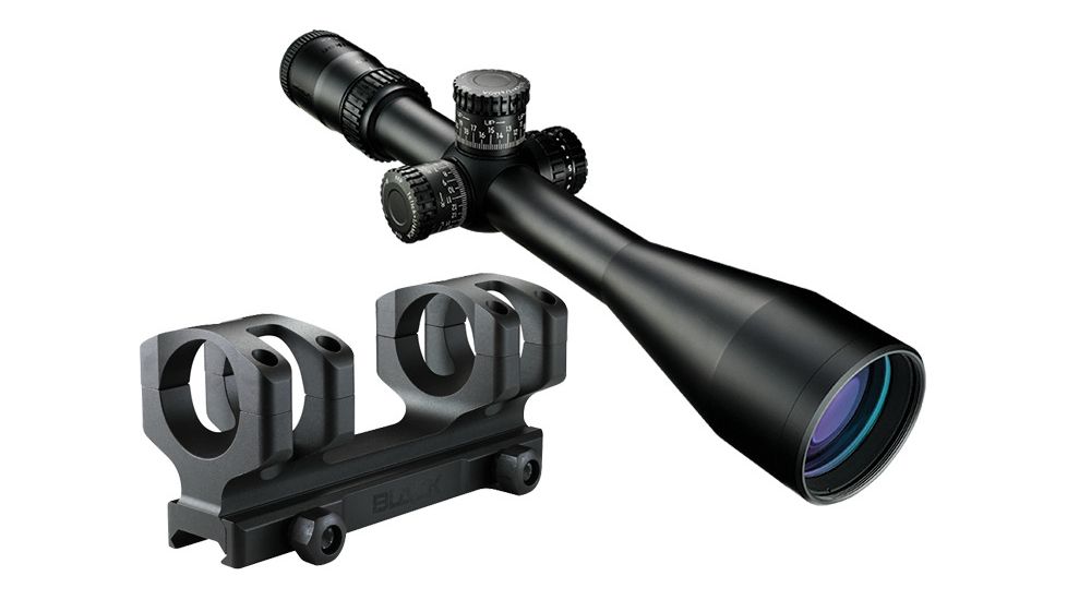 Nikon BLACK FX1000 4-16x50SF Rifle Scope, 30mm, Illuminated FX-MOA FFP Reticle, Matte Black w/Free Nikon Precision MSR Mount, MOA-PMSRM