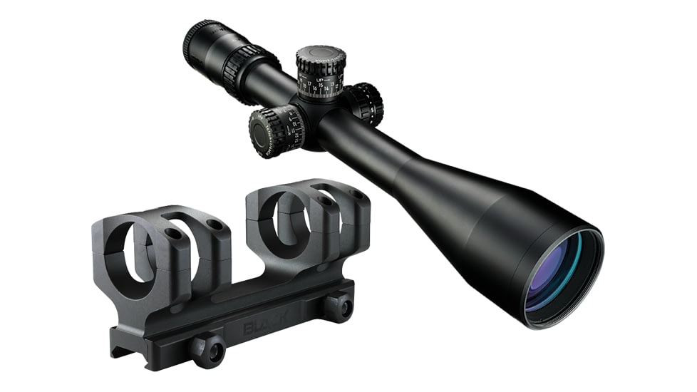 Nikon BLACK FX1000 4-16x50SF Rifle Scope, 30mm, Illuminated FX-MOA FFP Reticle, Matte Black w/Free Nikon Precision Mount, MOA-PM