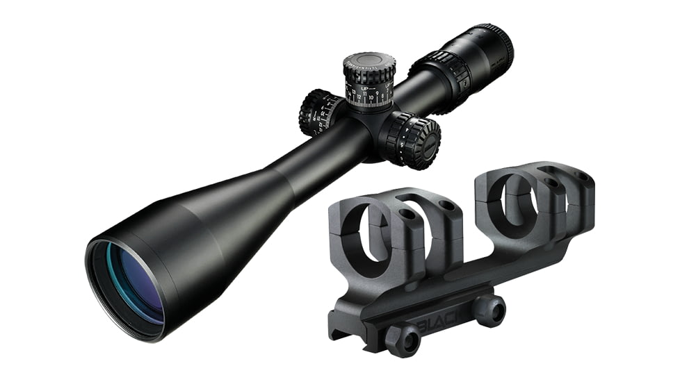 Nikon BLACK FX1000 4-16x50SF Rifle Scope, 30mm, Illuminated FX-MRAD FFP Reticle, Matte Black w/Free Nikon Cantilever XR Mount, MRAD-CXRM