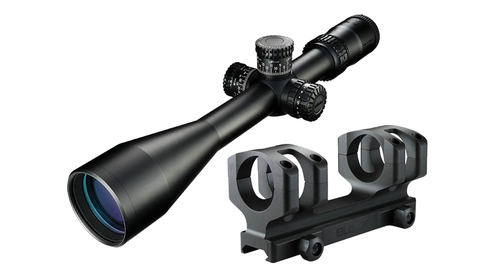 Nikon BLACK FX1000 4-16x50SF Rifle Scope, 30mm, Illuminated FX-MRAD FFP Reticle, Matte Black w/Free Nikon Precision MSR Mount, MRAD-PMSRM