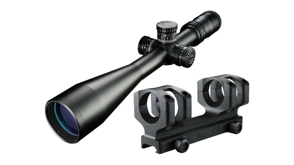 Nikon BLACK FX1000 6-24x50SF Illuminated Rifle Scope, FX-MRAD FFP Reticle, Matte Black w/Free Nikon Precision MSR Mount