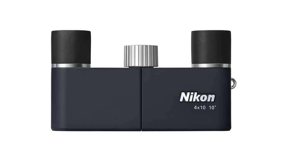 Nikon CF 4x10mm Roof Prism Binoculars, Dark Navy, 16840