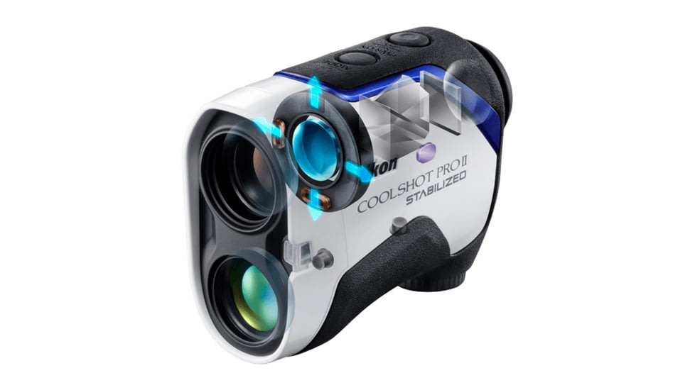 Nikon Coolshot PROII Stabilized Golf Rangefinder, White, 16758