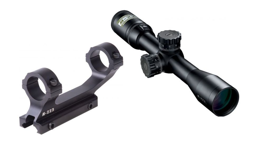 Nikon M-223 2-8x32mm Rifle Scope, Matte Nikoplex Reticle w/ Interchangeable Turret 16302 w/ Nikon M-223 XR Mount 833