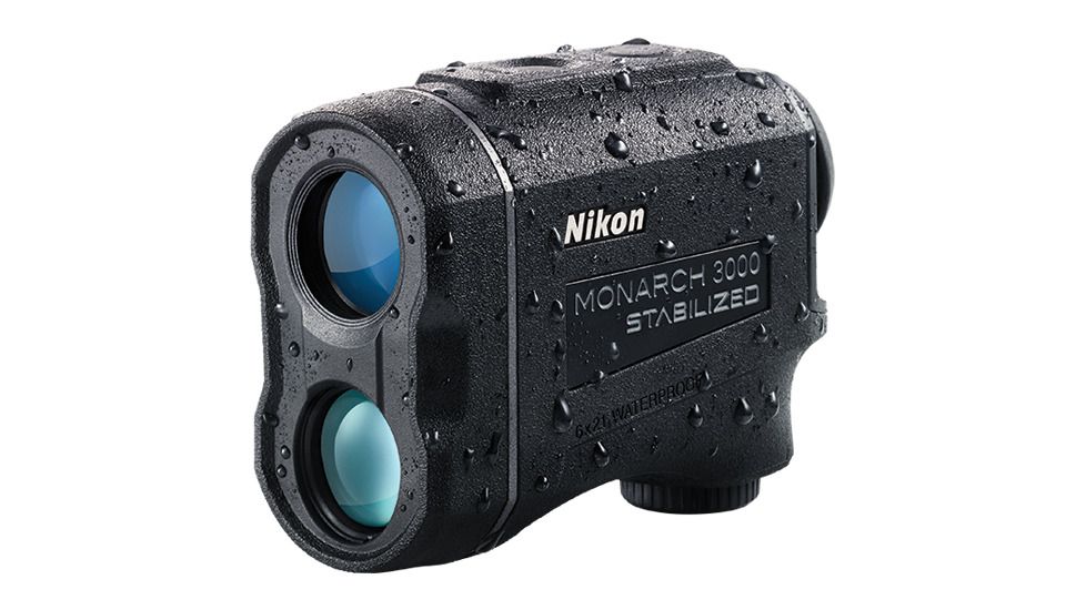 Nikon Monarch 3000 6x21mm Stabilized Laser Rangefinder,Black, 16556