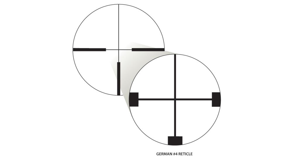 German #4 Reticle - Nikon Monarch African Rifle Scope 8448