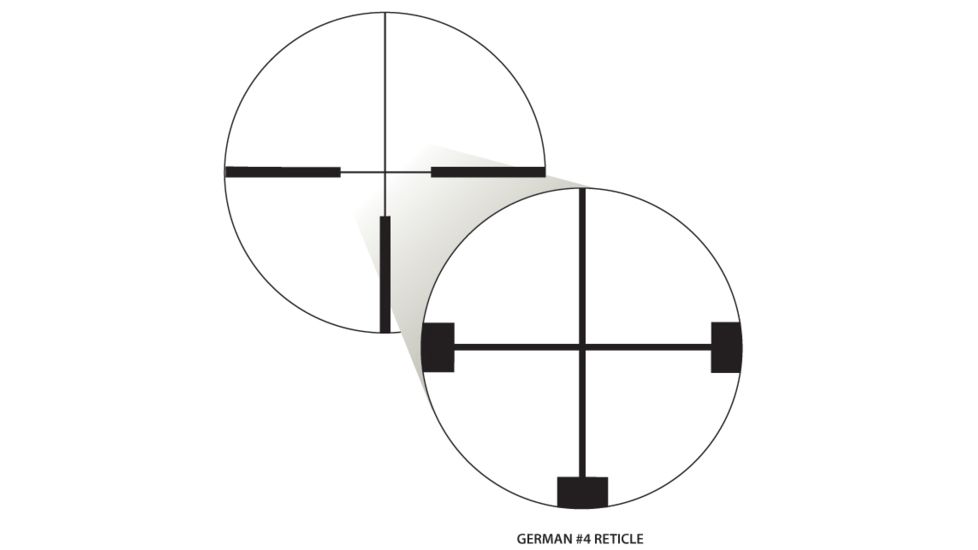 German No. 4 Reticle - Nikon Monarch Gold 2.5-10x56 SF Rifle Scope