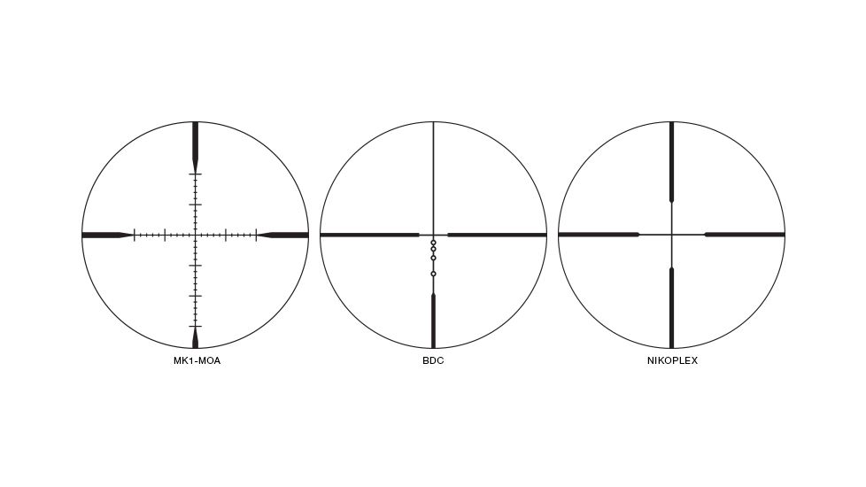 Nikon MONARCH M5 3-12x42 Rifle Scope w/ Side Focus Adjustment, 30mm, MK1-MOA Reticle, Matte Black 16651
