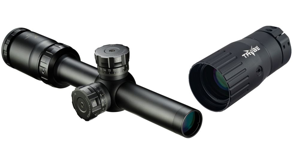 Nikon P-TACTICAL Rifle Scope .223 1.5-4.5X20 MATTE BDC600, Black, 16527 with TRYBE Optics Enhancer