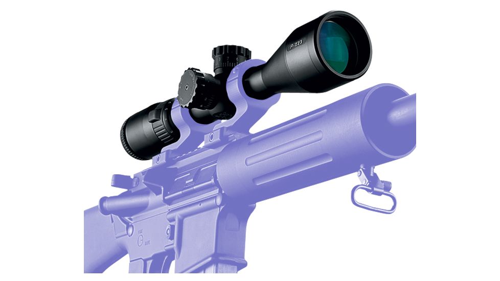 Nikon P-223 3-9x40 Rifle Scope - shown mounted (mount &amp; rings not included)
