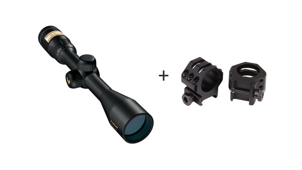 Nikon ProStaff Rimfire 3-9x40mm Rifle Scope, Matte Black BDC 150 Reticle 6725 w/ Weaver 1in Tactical Rings, Medium, Matte 48349