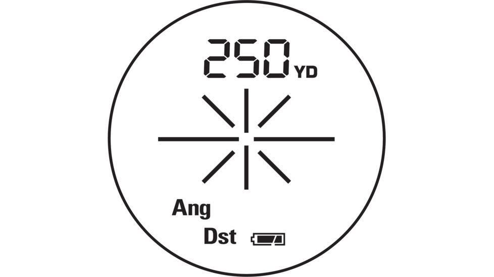 Nikon RifleHunter 550 Laser Range Finders Reticle