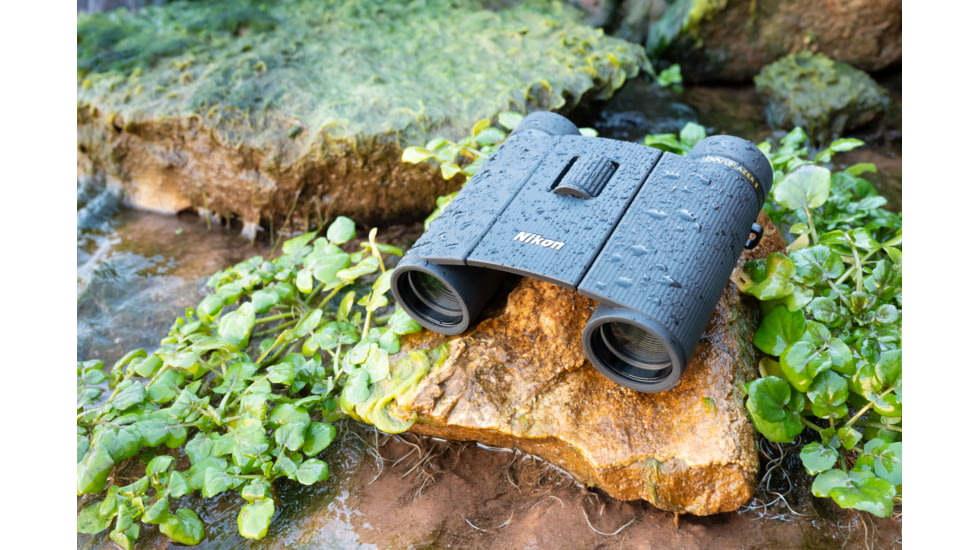 Nikon Trailblazer 10x25mm Porro Prism Binoculars, Black, Compact, 16853