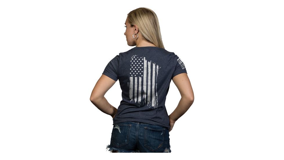 Nine Line Apparel America Women's T-shirt Navy Large