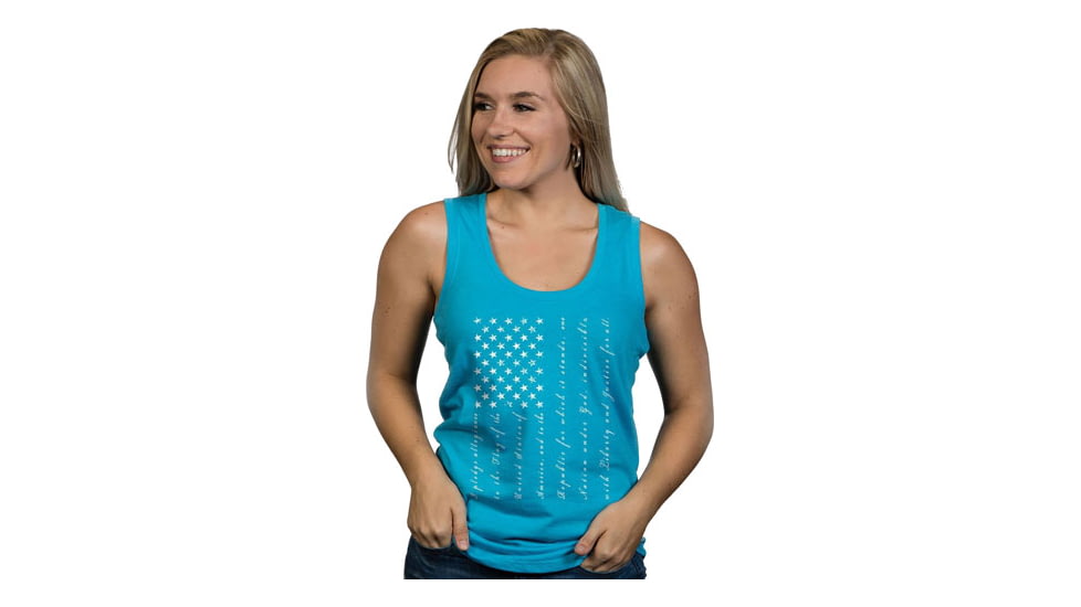 Nine Line Apparel Pledge Women's Tank Turquoise Medium