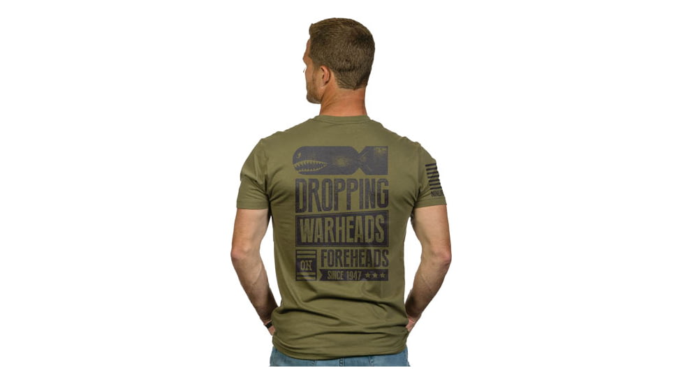 Nine Line Apparel Warheads On Forheads Men's T-shirt Grn Xl