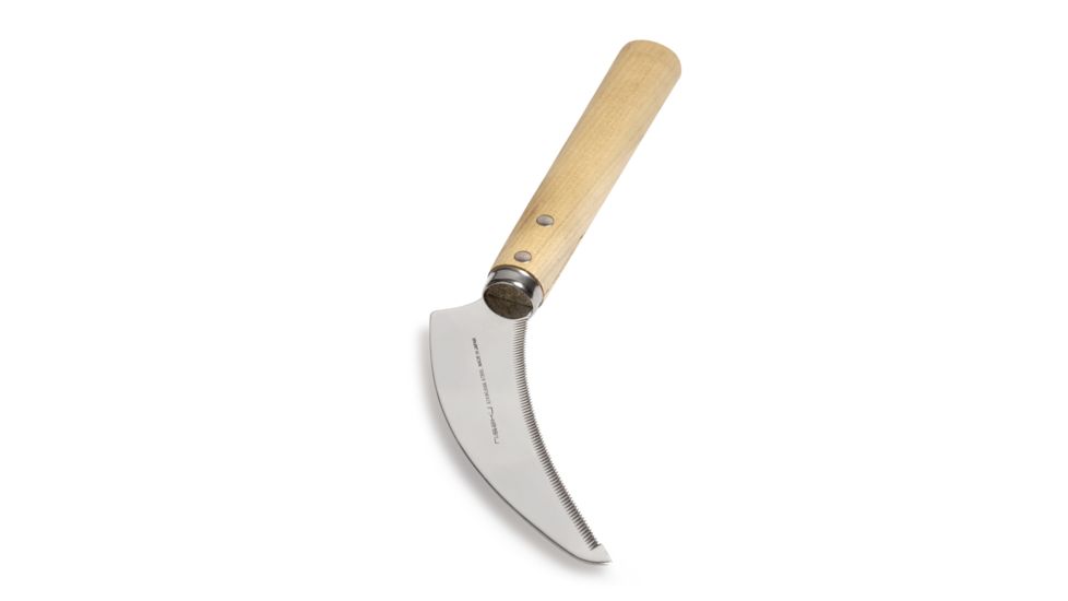 Nisaku MINI CUT KAMA Stainless Steel Saw Tooth Sickle, 8-Inch Blade, Silver, Small NJP1040