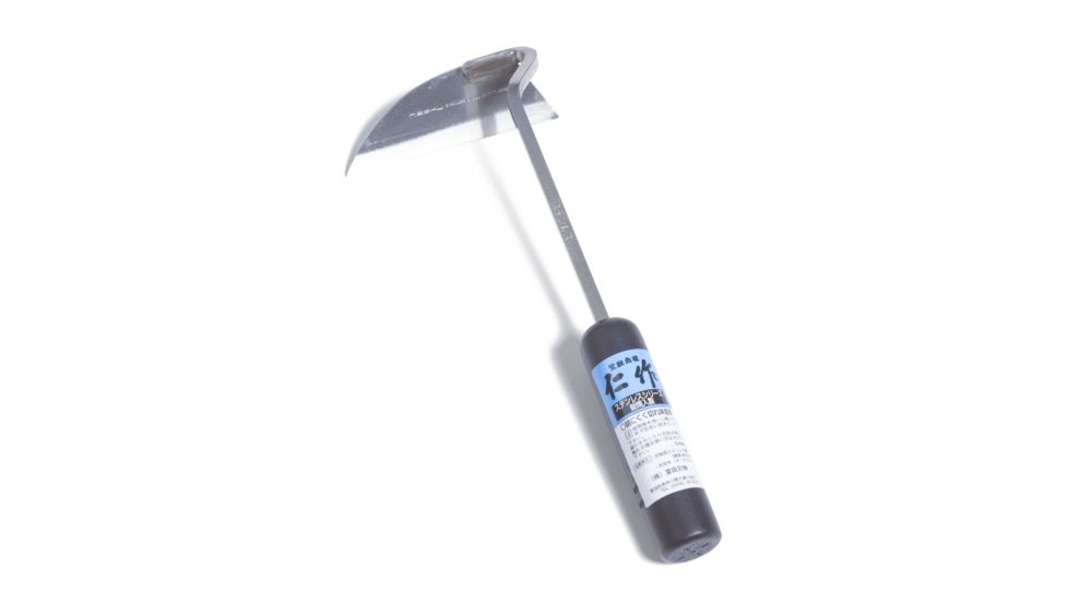 Nisaku NEJIRI GAMA Original Stainless Steel Sickle Hoe, 4-Inch Blade, Silver, Small NJP100