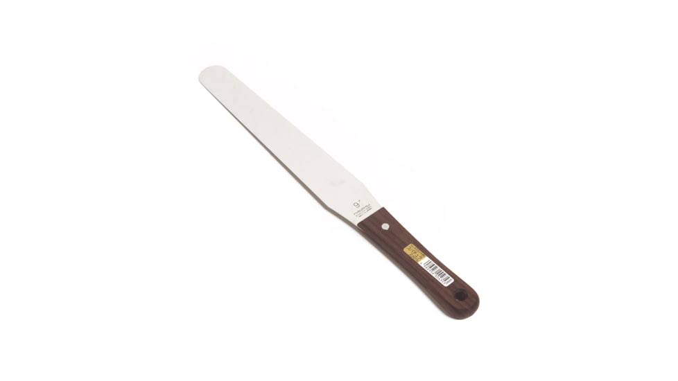 Nisaku Stainless Steel Wooden Handle Spatula, 9-Inch Blade, Silver, Small NJP435