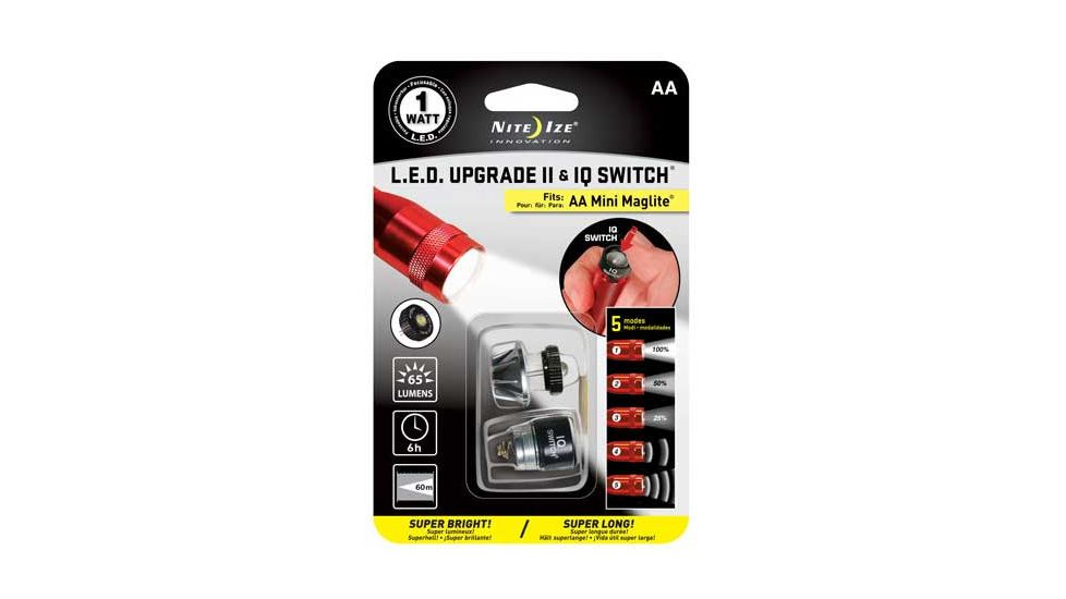 NiTe Ize 1 Watt LED Flashlight Upgrade 2 and I.Q. Switch NIQ2-07-1WC