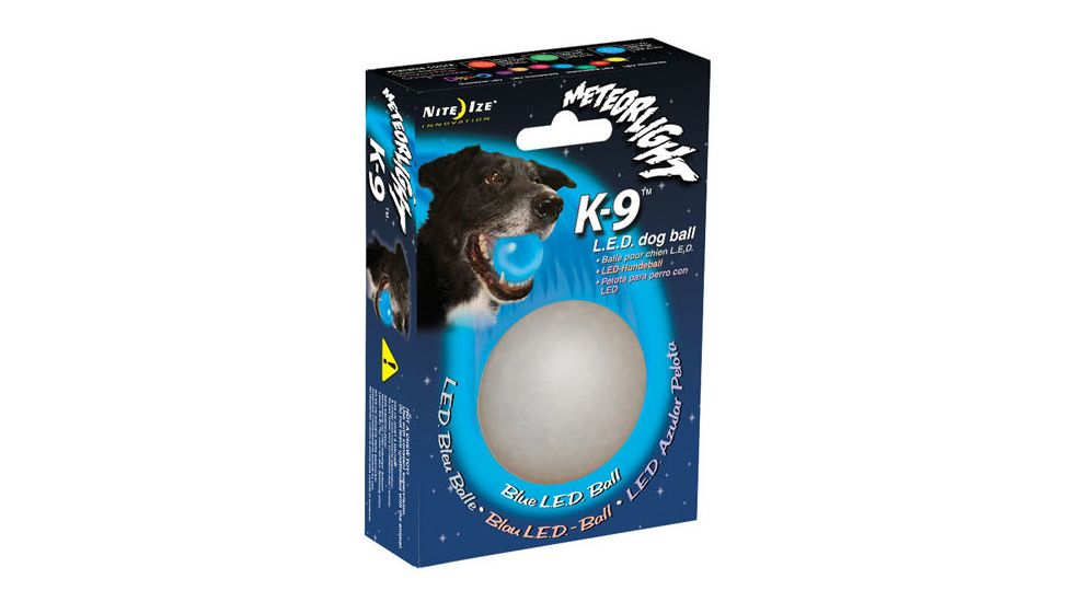 Nite Ize MeteorLight Ball LED Light Up Dog Ball, Colors Nite Ize MeteorLight Ball LED Light Up Dog Ball - Blue