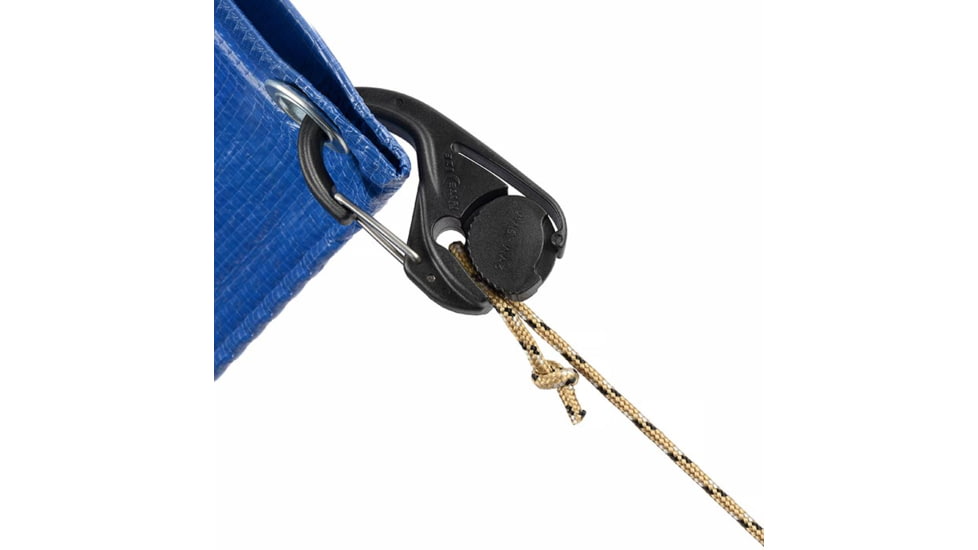 Nite Ize CamJam Cord Tightener - 2 Pack with 8 ft. Rope, Black, Small, NCJ-25-2R3