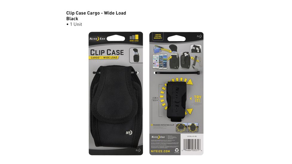 Nite Ize Clip Case Cargo Holster Wide Load,Black CCCXL-01-R3