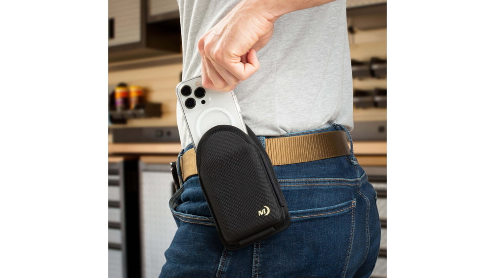 Nite Ize Clip Case Hardshell Universal Quickslide Holster - Black - HSHQS2L-01-R3