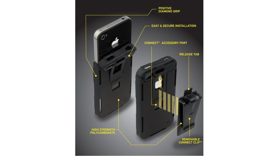 Nite Ize Connect Case/Cradle Combo Pack - Black CNTCC-IP4-01SC