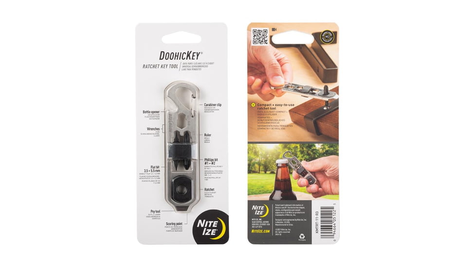 Nite Ize DoohicKey Ratchet Key Tool, 0.94 X 4.06 X 0.39in, KMTRT-11-R3