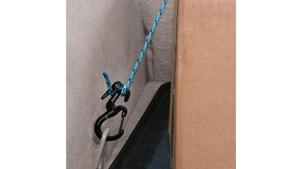 Nite Ize Figure 9 Carabiner Tensioning Tool, Black, Small, 2 Pack w/ Rope C9S-03-TP01
