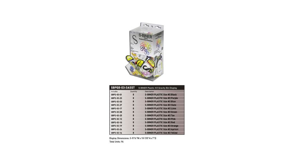 Nite Ize Figure S Plastic Biner, Assorted 908600