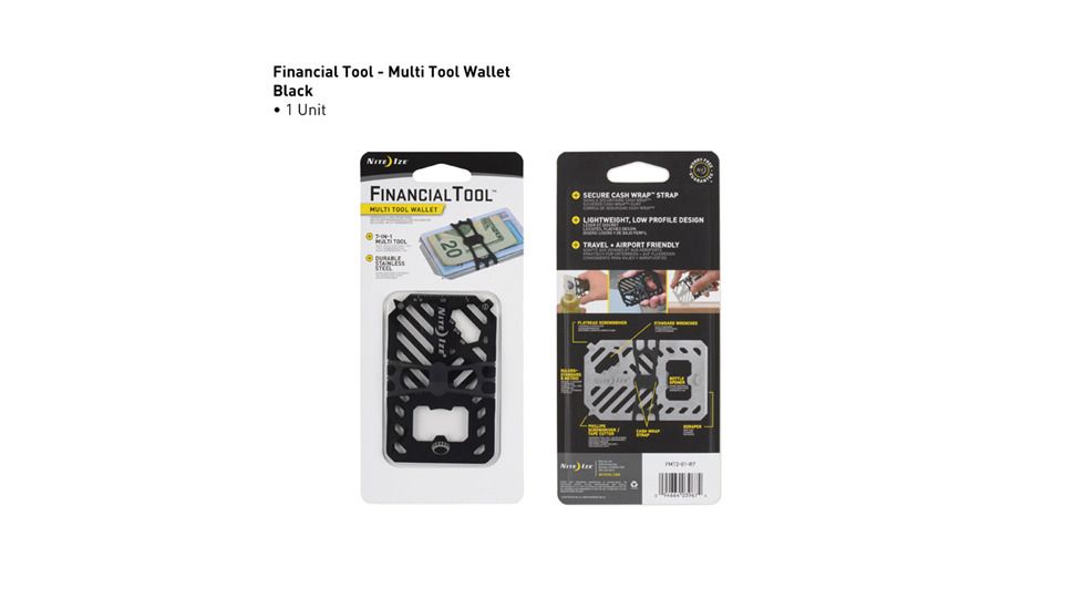 Financial Tool® Multi Tool Wallet - Black
