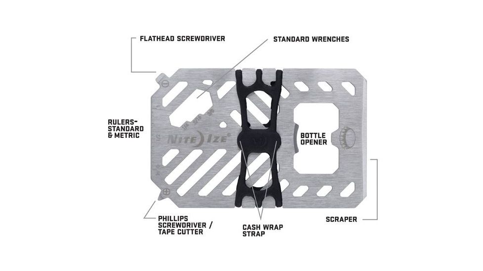 Nite Ize Financial Tool V2, Stainless, FMT2-11-R7
