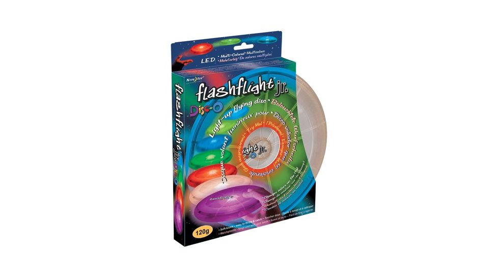 Nite Ize FlashFlight Jr LED Illuminated 120gram Flying Disc - Disc-O LED 