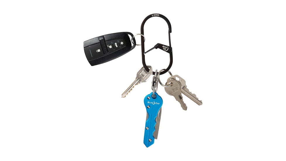 Nite Ize G-Series Dual Chamber Carabiner, Black, #3, GS3-01-R6