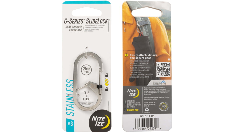 Nite Ize G-series Slidelock - Stainless - GSL3-11-R6