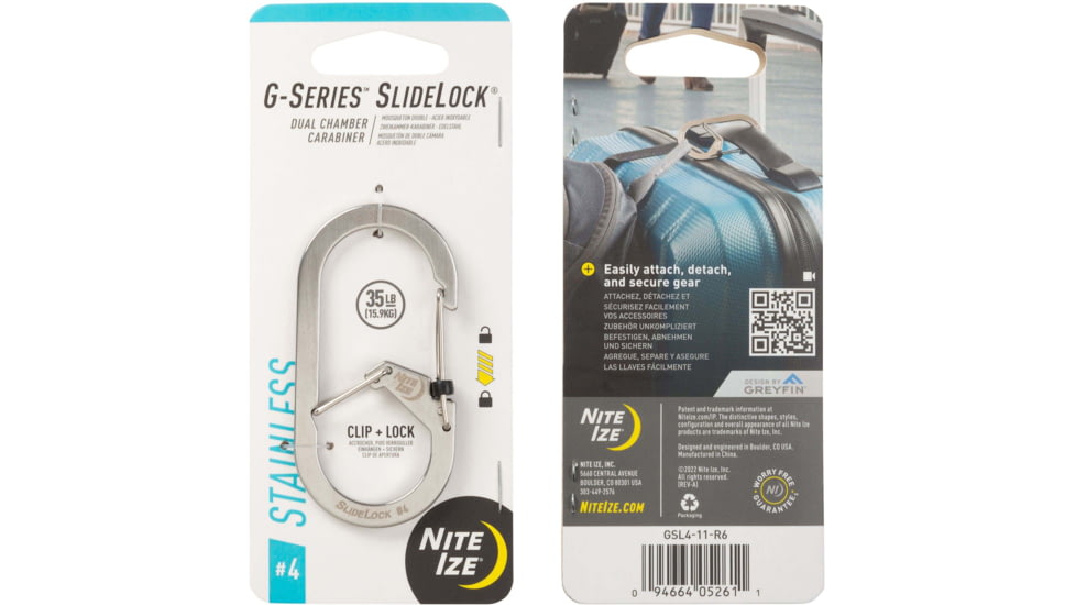 Nite Ize G-series Slidelock - Stainless - GSL4-11-R6