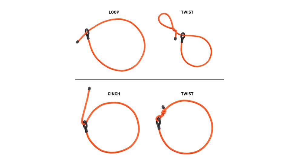 Nite Ize Gear Tie Loopable with Handle Twist Tie, Bright Orange GTHL30-31-R3