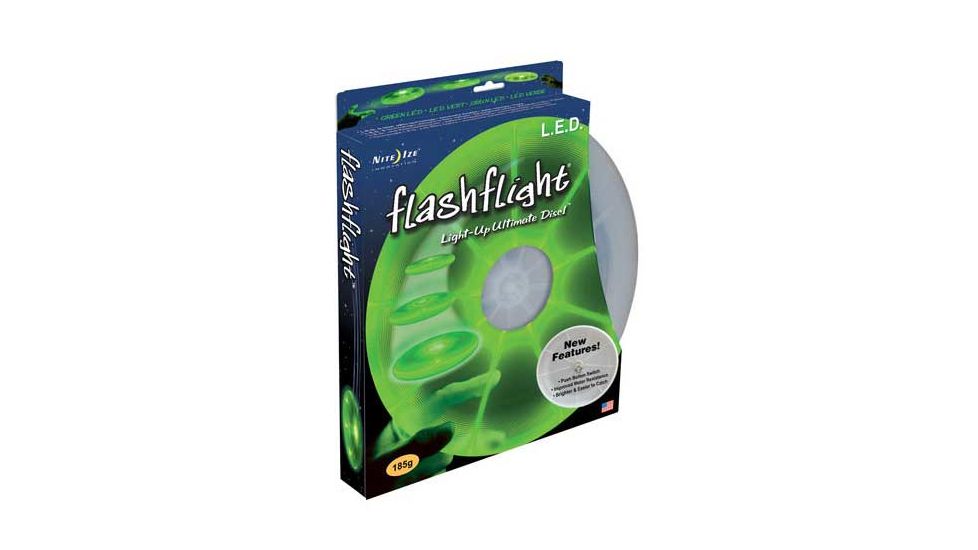 Nite Ize FlashFlight LED Illuminated Flying Disc Green