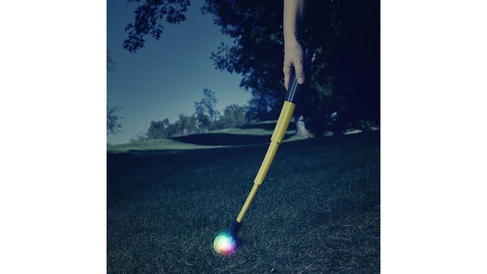 Nite Ize Huck 'N Tuck GlowStreak Collapsible Thrower + LED Ball, Disc-O HNTG-01-R7