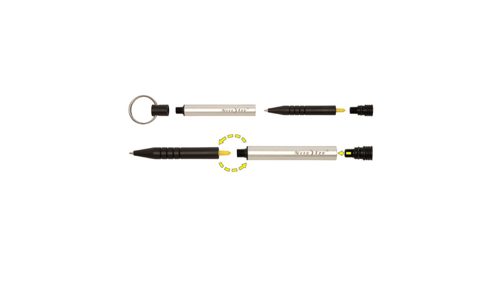 Nite Ize INKA Key Chain Pen, Silver, IP2-11-R7