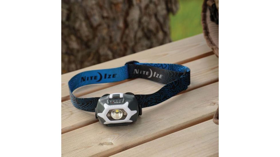 Nite Ize INOVA STS PowerSwitch Rechargeable Headlamp - 280 Lumens, Grey/Glacier, HRSA-02-R7