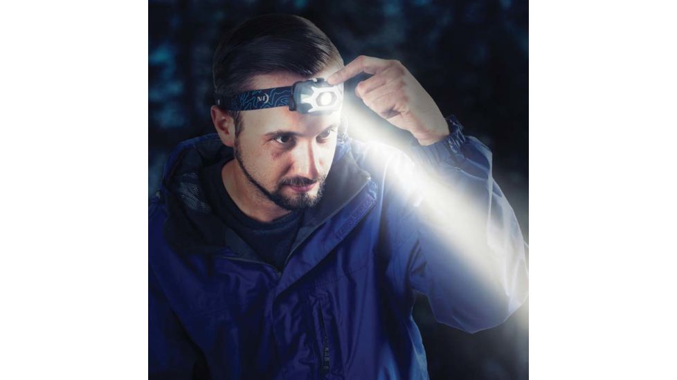 Nite Ize INOVA STS PowerSwitch Rechargeable Headlamp - 280 Lumens, Grey/Glacier, HRSA-02-R7