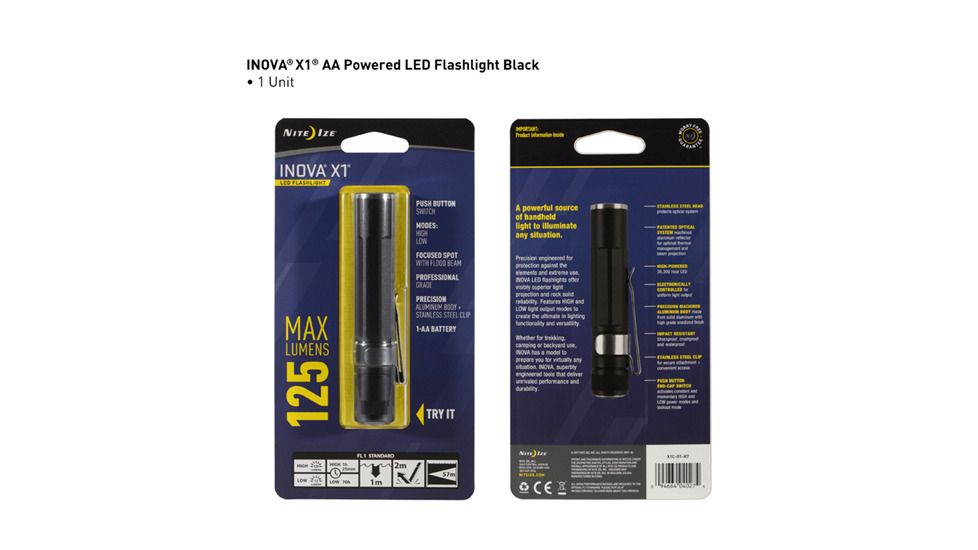 INOVA® X1® LED Flashlight - Black
