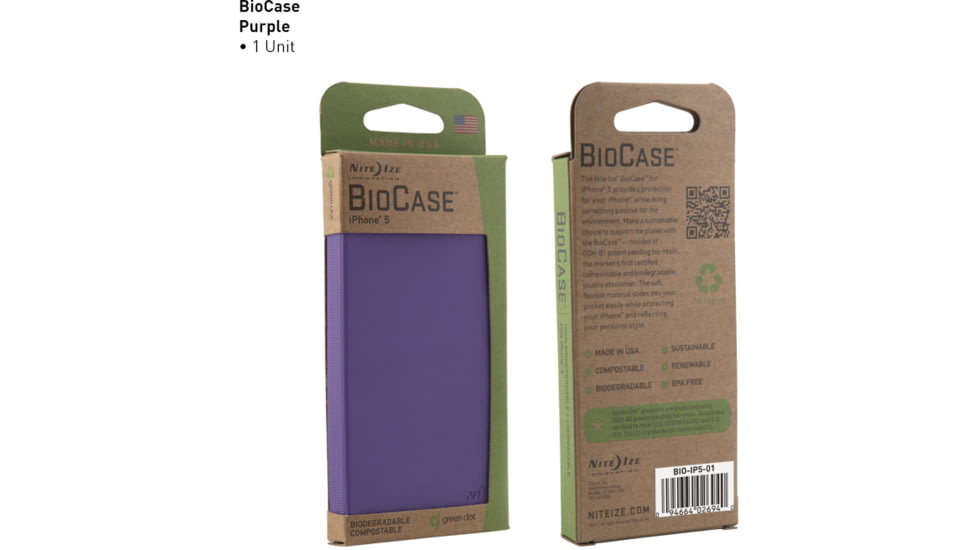 Nite Ize iPhone 5 BioCase - Purple BIO-IP5-23