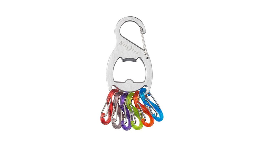 Nite Ize KeyRack+ S-Biner, Stainless Steel, KRB2-11-R6